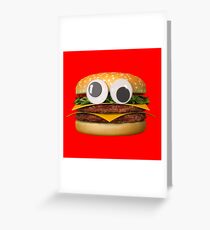 Googly-Eyed Hamburger Greeting Card