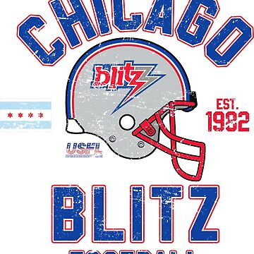 80s USFL Chicago Blitz Pro Football t-shirt Extra-Small - The