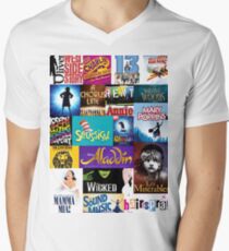Broadway-Musicals T-Shirt mit V-Ausschnitt für Männer