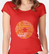 Dragon Ball chars Women's Fitted Scoop T-Shirt