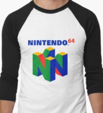 Nintendo 64 logo Men's Baseball Âľ T-Shirt