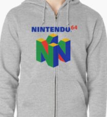Nintendo 64 logo Zipped Hoodie