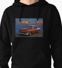 1956 Chevy Belair HDR Pullover Hoodie