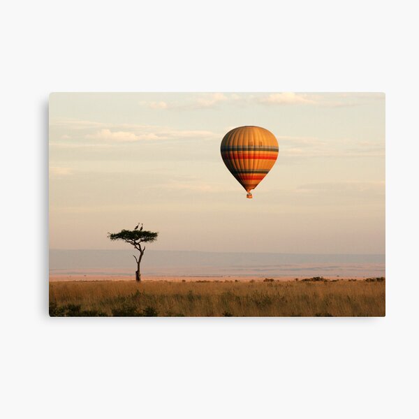 Dawn flight over the Masai Mara Canvas Print