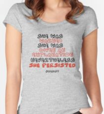 She Persisted Women's Fitted Scoop T-Shirt