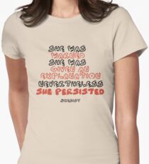 She Persisted Women's Fitted T-Shirt