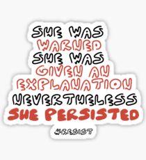 She Persisted Sticker