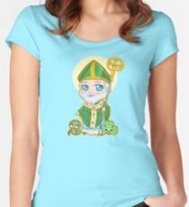 Chibi St. Patrick Women's Fitted Scoop T-Shirt
