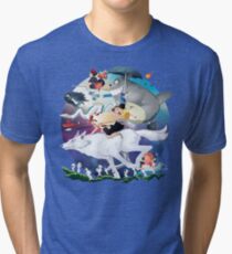 Studio Ghibli Tri-blend T-Shirt