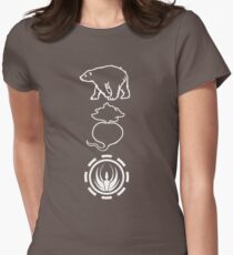 Bears. Beats. Battlestar Galactica Women's Fitted T-Shirt