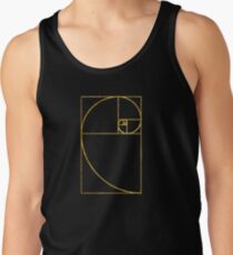 Golden Ratio Sacred Fibonacci Spiral Tank Top