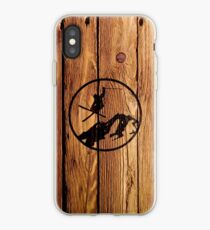 skiing 1 distressed iPhone Case