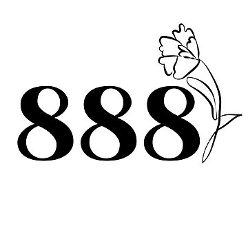 888 Angel number | Sticker