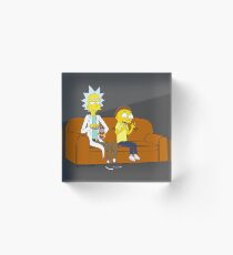 Yellow Rick Acrylic Block