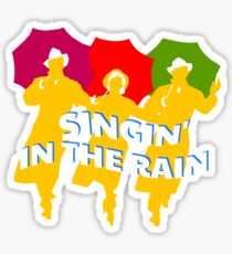 Singin' In The Rain Sillhouette Sticker