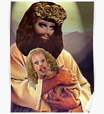 Drag Jesus Trixie with a Katya Lamb Poster