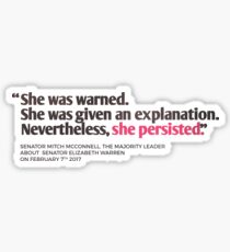 She Persisted Sticker