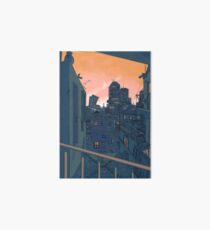 Cityscape in the Evening Art Board