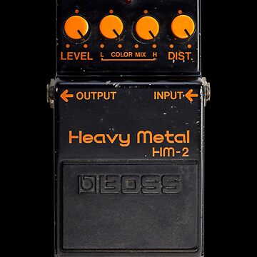 Boss Hm-2 Heavy Metal Guitar Pedal Alternative Orange Sticker