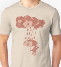 Song of the Rain (Floral pattern) Slim Fit T-Shirt