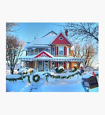 Christmas House Photographic Print