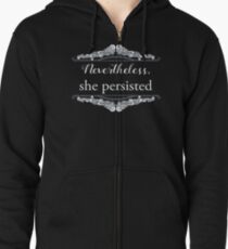 Sudadera con capucha y cremallera Ella persistió (beneficio de ACLU)