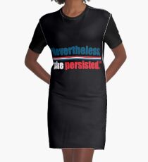 Vestido camiseta Sin embargo, ella insistió.