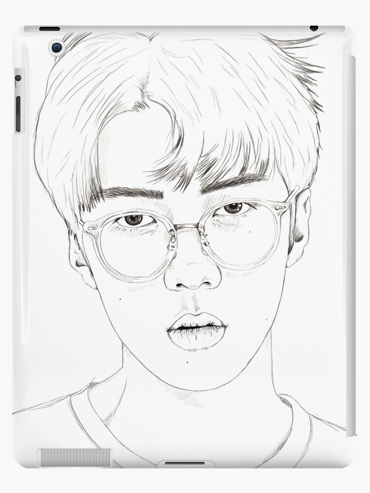 25198766 Exos Oh Sehun Sketch P Ipad Case