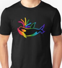 Rainbow Orca Unisex T-Shirt