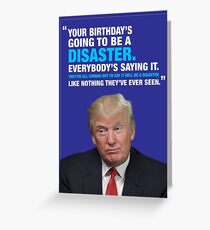 Donald Trump Katastrophe-Geburtstags-Karte Grußkarte