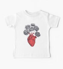 Heart with peonies Baby Tee