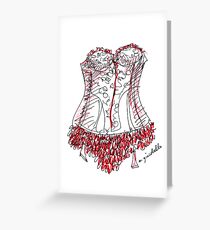 Corset Greeting Card