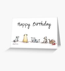 Birthday Dogs Greeting Card