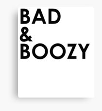 Bad & Boozy Canvas Print