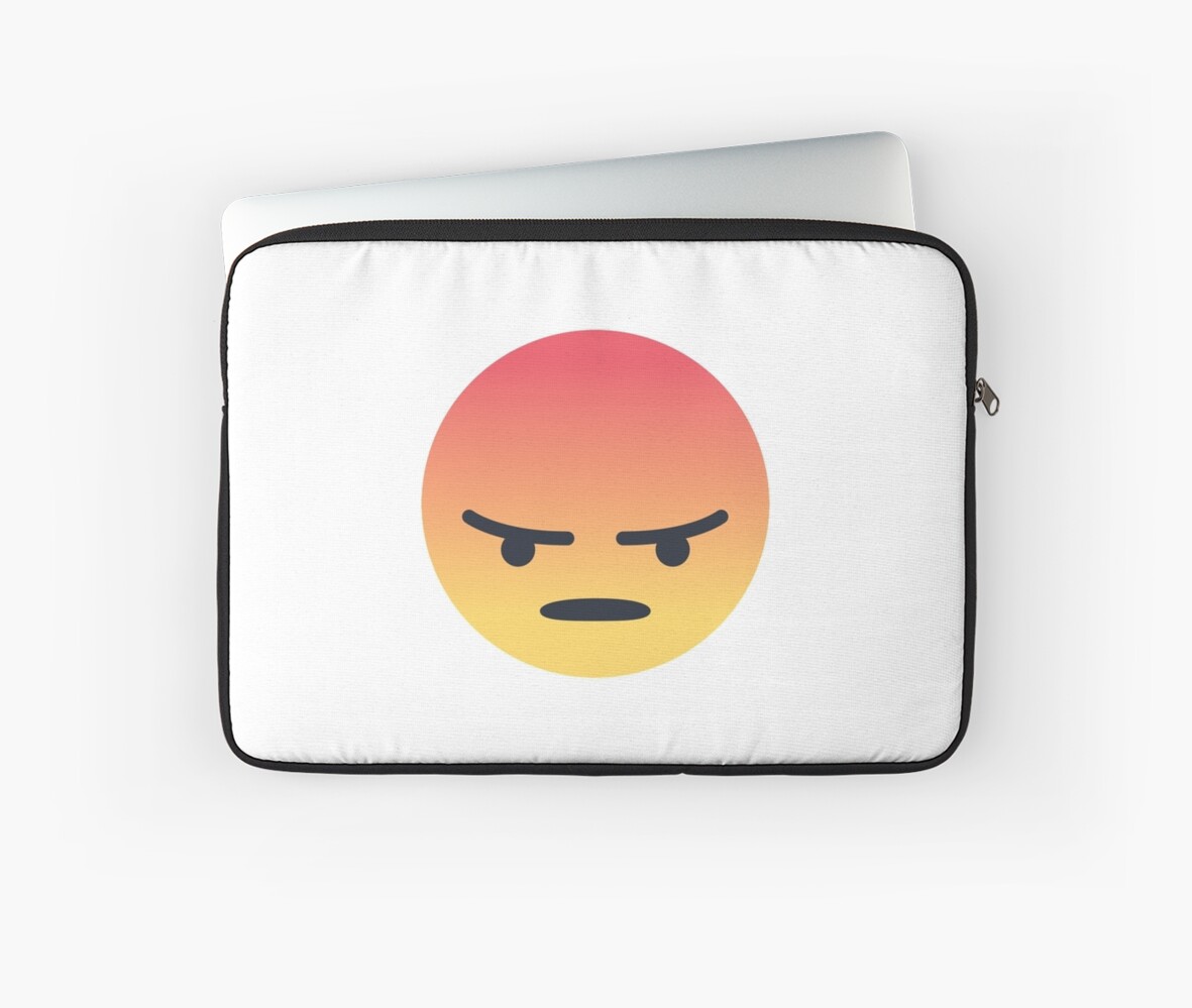 Facebook Angry Reaction Angery Meme V2 Laptop Sleeves By