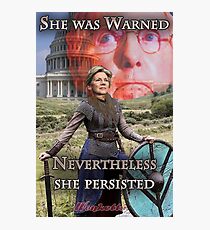 She Was Warned - Elizabeth Warren Photographic Print