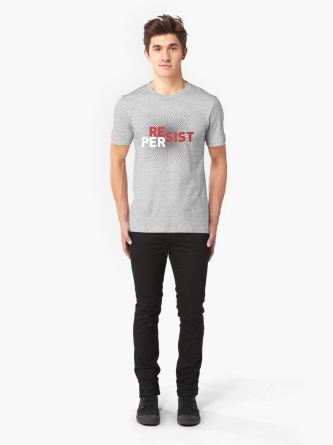 Alternate view of RESIST: PERSIST Slim Fit T-Shirt