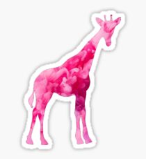 Giraffe in Clouds Sticker