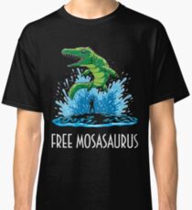 Camiseta clásica Jurassic World Free Mosasaurus
