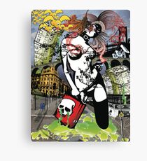 Suicidal Blond Canvas Print