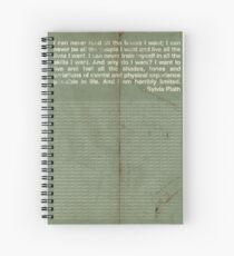 Sylvia Plath Spiral Notebook