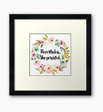 She was warned Framed Print