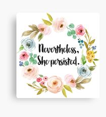 She was warned Canvas Print