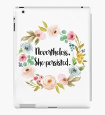 She was warned iPad Case/Skin