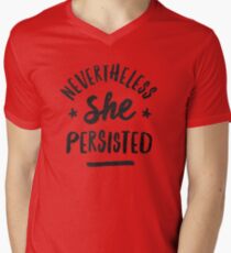 Nevertheless, She Persisted Men's V-Neck T-Shirt