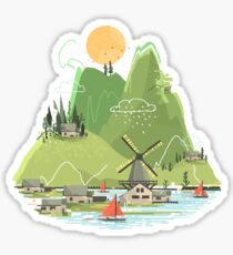 Glitchscape Sticker