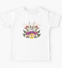 Trotzdem blieb sie Floral Kinder T-Shirt