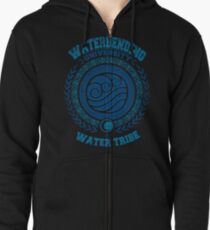 Waterbending university Zipped Hoodie