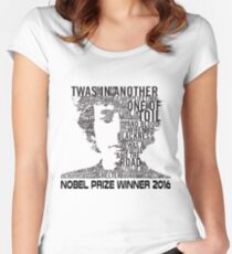 Nobel Winner 2016 Quotes Women's Fitted Scoop T-Shirt