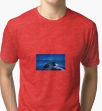 Lighthouse at Night Tri-blend T-Shirt